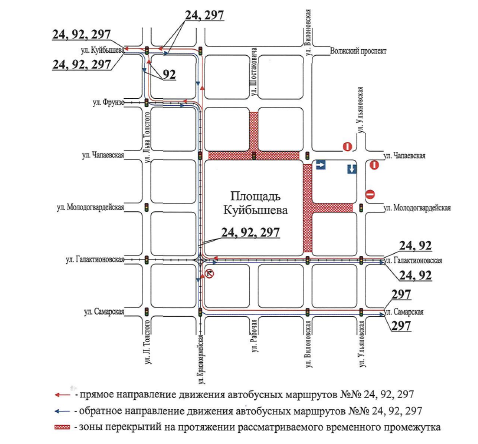 Схема автобусных маршрутов самара