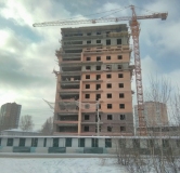 Ход строительства дома 2 в ЖК Клевер -