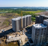 Ход строительства дома 1 в ЖК Самоцветы Бирюза -