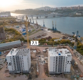 Ход строительства дома 7, строение 1 в ЖК КБС Берег -