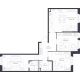 3 комнатная квартира 85,8 м² в ЖК Veren Next Шуваловский, дом 9 - планировка