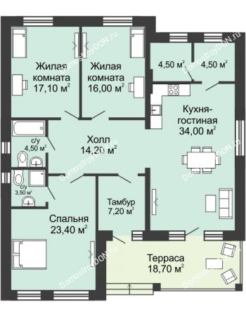 3 комнатный коттедж 134,5 м² - КП Legenda (Легенда)