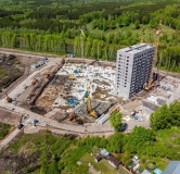 Ход строительства дома 1, секции 4-6 в ЖК Скандинавские кварталы -