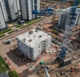 Ход строительства дома 4 в ЖК Белый квартал на Свободном -