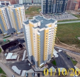 Ход строительства дома № 14 в Микрорайон Нанжуль-Солнечный -