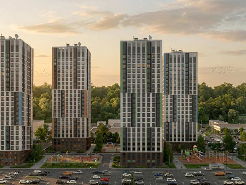 трёхкомнатная квартира в новостройке в ЖК на улице Шекспира, дом 1