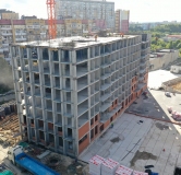 Ход строительства дома № 1 (подъезды 1-4) в ЖК Тетра -