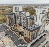Ход строительства дома 109, корпус 1 (ГП-73) в ЖК Беринг -