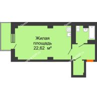 Студия 40,63 м² в ЖК Сокол Градъ, дом Литер 1 - планировка