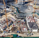 Ход строительства дома 10, корпус 2 в ЖК Остров-сад -