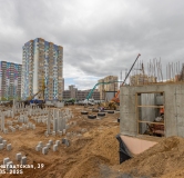 Ход строительства дома 39, секция С1, С7, С8 в ЖК Три Девятых -