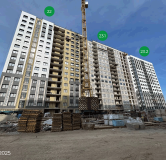 Ход строительства дома 22 в ЖК Авиатоr -