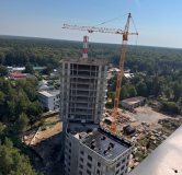 Ход строительства дома 2 в ЖК Лес -