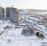 Ход строительства дома 1,2 в ЖК Лето на Титова -