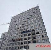 Ход строительства дома секция 5 в ЖК Авиатор -