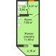 Студия 28,63 м² в ЖК Московский, дом № 1 - планировка