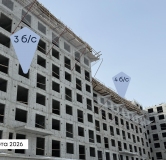 Ход строительства дома секция 1 в ЖК Вектор премиум-квартал -