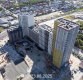 Ход строительства дома № 107, корпус 1 (ГП-74) в ЖК Беринг -