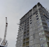 Ход строительства дома № 1 в ЖД Уникум на Ленинском -