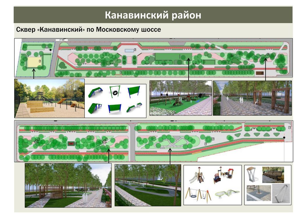 Проект благоустройства сквера Канавинский (Гордеевский) в Нижнем Новгороде - фото 1