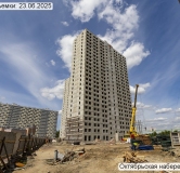 Ход строительства дома корпус 2.2 в ЖК Октябрьская Набережная -