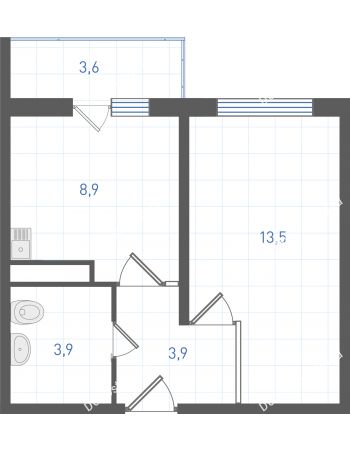 1 комнатная квартира 31,2 м² в ЖК Левенцовка парк, дом Корпус 8-12.1