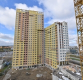 Ход строительства дома 1 в ЖК Новый Виз -