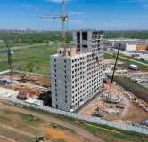 Ход строительства дома № 1, квартал 4 в Макрорайон Амград -