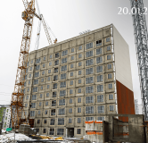 Ход строительства дома Позиция 14 в ЖК Бабяково -