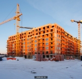 Ход строительства дома 1 в ЖК Лебедевский (Квартал Лебедевского) -