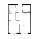 1 комнатная квартира 39 м² в ЖК Савин парк, дом корпус 10 - планировка