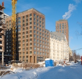 Ход строительства дома 3, блок 2 в ЖК Пять Континентов -