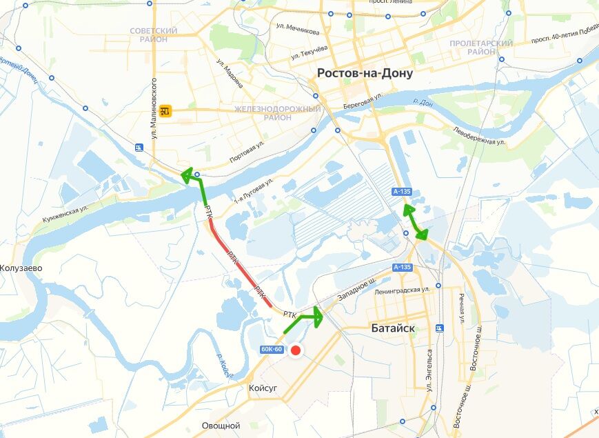 Проезд по трассе рядом с Ростовом перекрыли из-за задымления - Фото 1