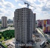 Ход строительства дома 10 в ЖК Прео-8 -