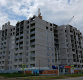 Ход строительства дома 2 в ЖК Флэт168 -