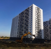 Ход строительства дома 17 в ЖК Лугометрия -