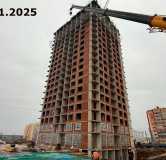 Ход строительства дома Литер 1, секция А в ЖК Космо -