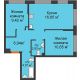 3 комнатная квартира 53,26 м² в ЖК Колумб, дом Сальвадор ГП-4 - планировка