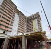 Ход строительства дома Литер 19 в ЖК Фонтаны -