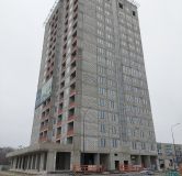 Ход строительства дома секция 1 в ЖК Гармония -