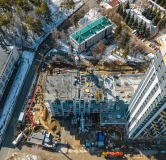 Ход строительства дома секция 2, 2.1 в ЖК Пульсар -