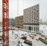 Ход строительства дома 5, секция 2.5, 2.6 в ЖК Красное Яблоко -