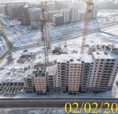 Ход строительства дома 12, 1 этап в Микрорайон Нанжуль-Солнечный -