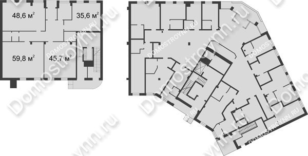 Планировка 1 этажа в доме № 188 в ЖК Славянский квартал