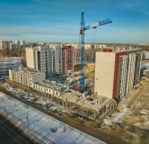 Ход строительства дома Б.1, 2 этап в ЖК Краснопольский -