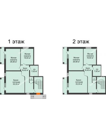 3 комнатная квартира 100 м² в КП Северная Гардарика, дом дупельхаусы 100 м²