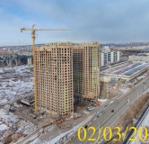 Ход строительства дома № 5.1 в ЖК Новоостровский -
