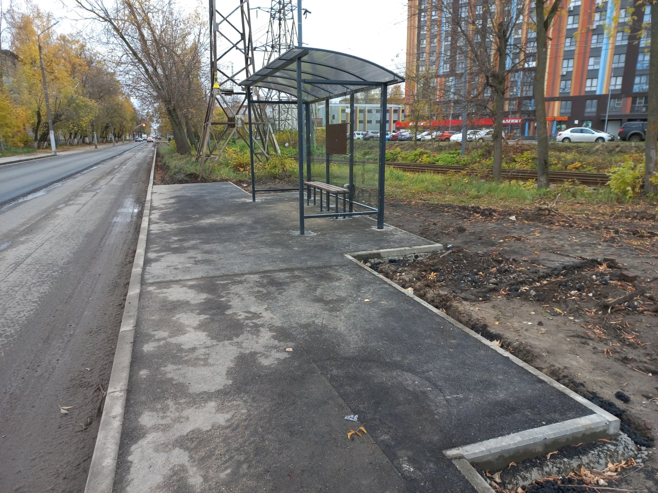 Новые автобусные и трамвайные остановки появились возле ЖК «Октава» в Нижнем Новгороде