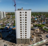 Ход строительства дома 1, 1 этап в ЖК Новый Парк -