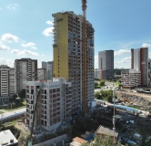 Ход строительства дома 1 в ЖК Контрасты -